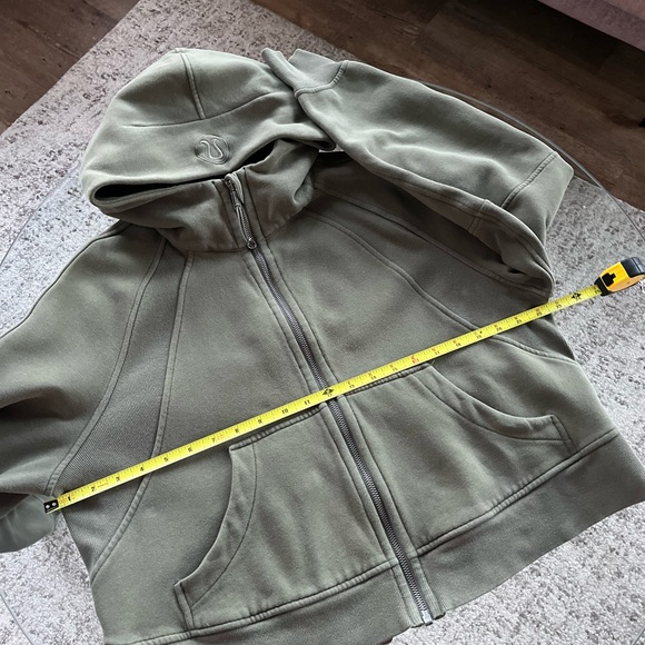 Lululemon Scuba Oversized Full-Zip Casual Hoodie Green Sz M/L - Picture 12 of 13
